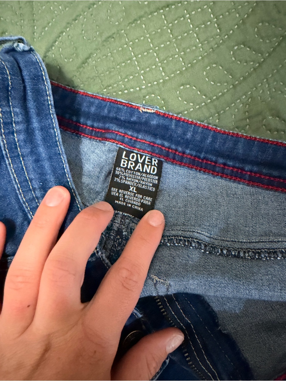 High-Rise Blue Flare Jeans — Women's Flared Denim - Picture 3 of 3